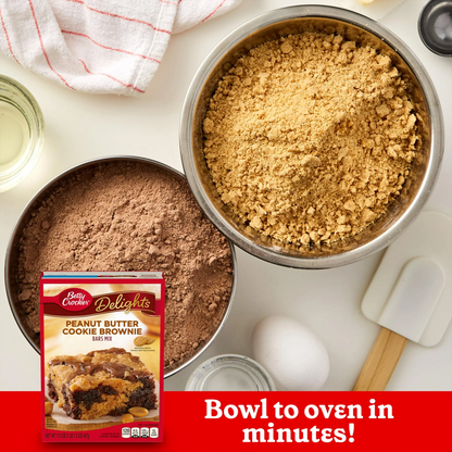 Betty Crocker Peanut Butter Cookie Brownie Bars Mix – 487 g