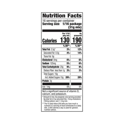 Betty Crocker Peanut Butter Cookie Brownie Bars Mix – 487 g