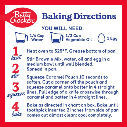 Betty Crocker Salted Caramel Brownie Mix – 521 g
