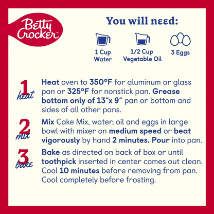 Betty Crocker Super Moist Chocolate Fudge Cake Mix – 375 g