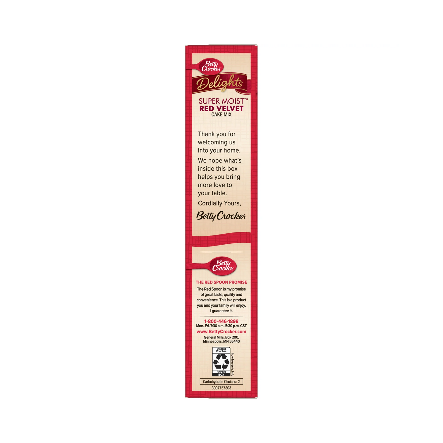Betty Crocker Super Moist Red Velvet Cake Mix – 432 g