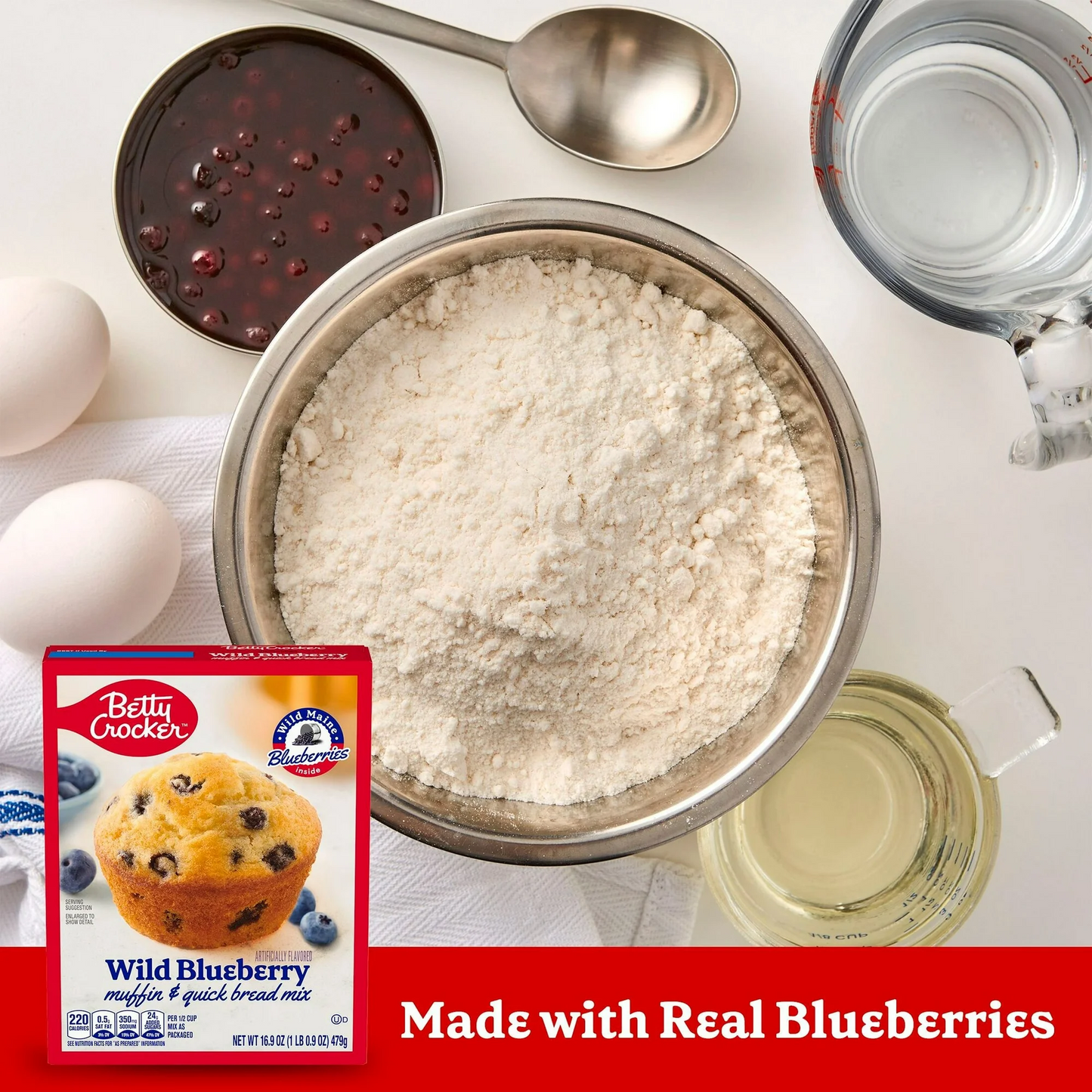 Betty Crocker Wild Blueberry Muffin and Quick Bread Mix – 479 g