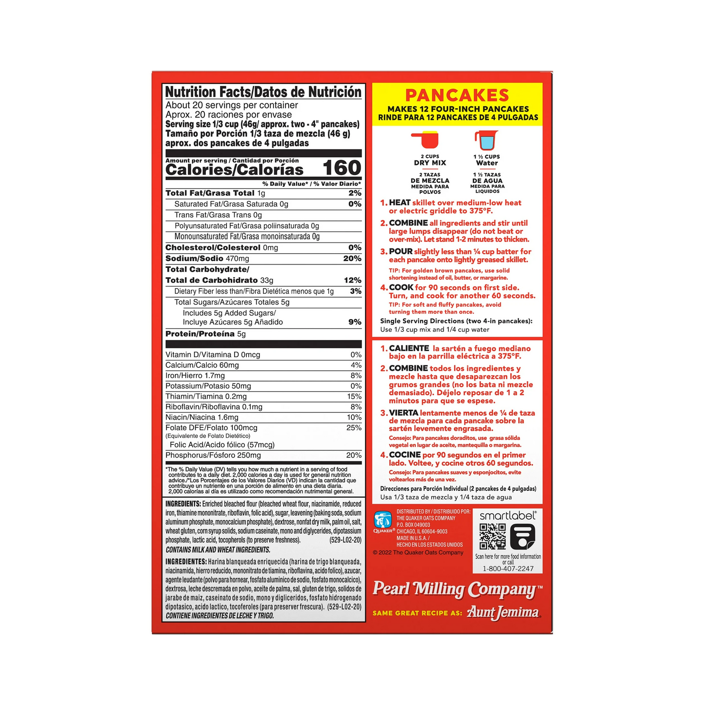 Pearl Milling Company Original Complete Pancake and Waffle Mix – 907 g