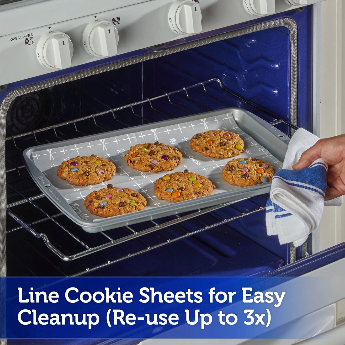 Reynolds Kitchen Cookie Baking Sheets, Pre-Cut Parchment Paper,  12 x 16 in - 25 ct