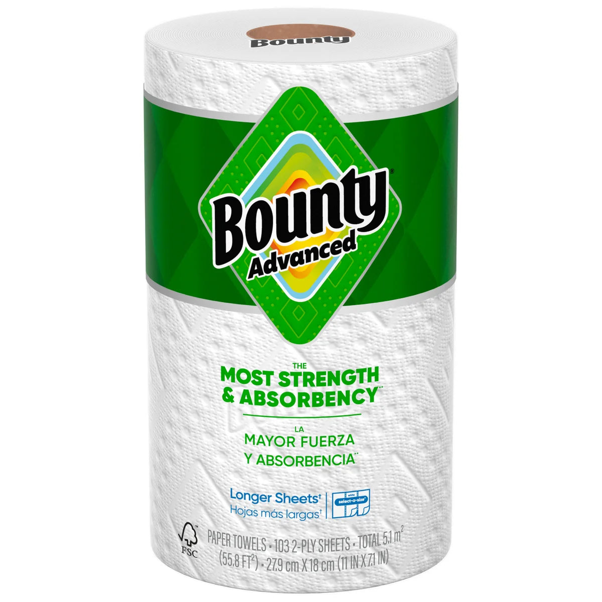 Bounty Advance 2-ply Paper Towels Select-a-size – 103 s 12 ct