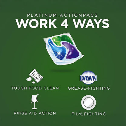 Cascade Platinum Dishwasher pods – Fresh Scent – 23 ct