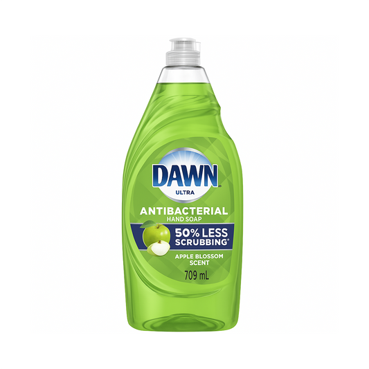 Dawn Ultra Antibacterial Hand Soap & Dishwashing Liquid, Apple Blossom Scent – 709 mL