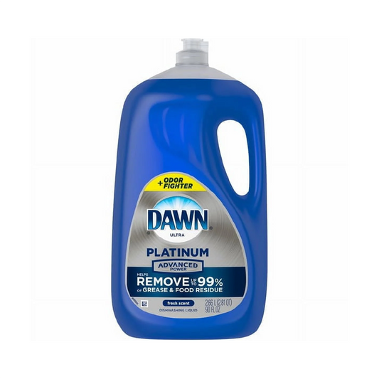 Dawn Ultra Platinum Advanced Power Dishwashing Liquid, Fresh Scent – 2.66 L