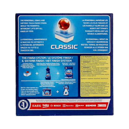 Finish Classic Powerball Dishwasher Detergent Tablets – 10 ct