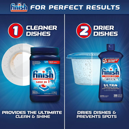 Finish Jet-Dry Ultra Rinse Aid Dishwasher Rinse Agent – 946 mL