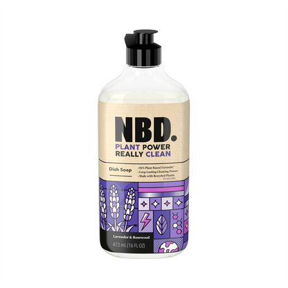 NBD. Dish Soap, Lavender & Rosewood Scent – 473 mL