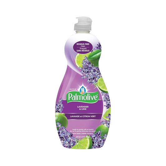 Palmolive Ultra Liquid Dish Soap, Lavender and Lime Scent – 591 mL