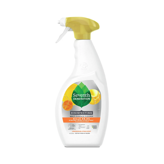 Seventh Generation Disinfecting Multi Surface Cleaner - Lemongrass Citrus Scent - 768 mL