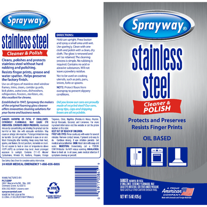 Sprayway Stainless Steel Cleaner & Polish – 425 g
