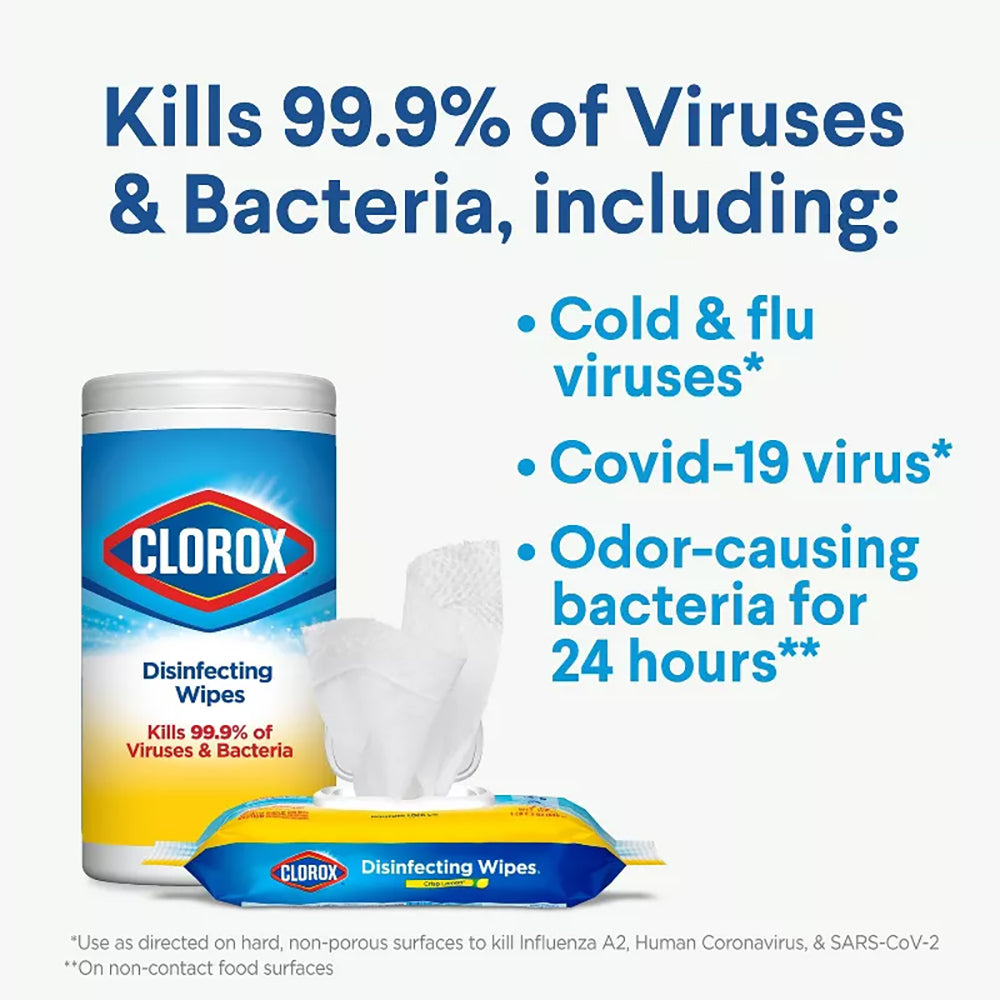 Clorox Disinfecting Lemon Wipes – 35 s