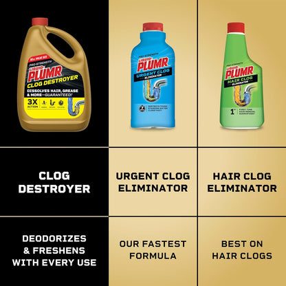 Clorox Pro-Strength Liquid Plumr Full Clog Destroy – 946 mL