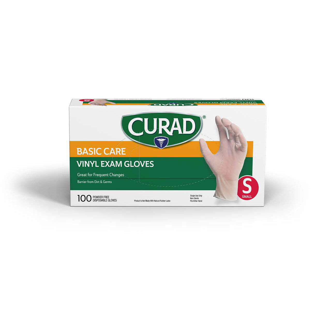 Curad Powder-Free Vinyl Gloves Size S – 100pc