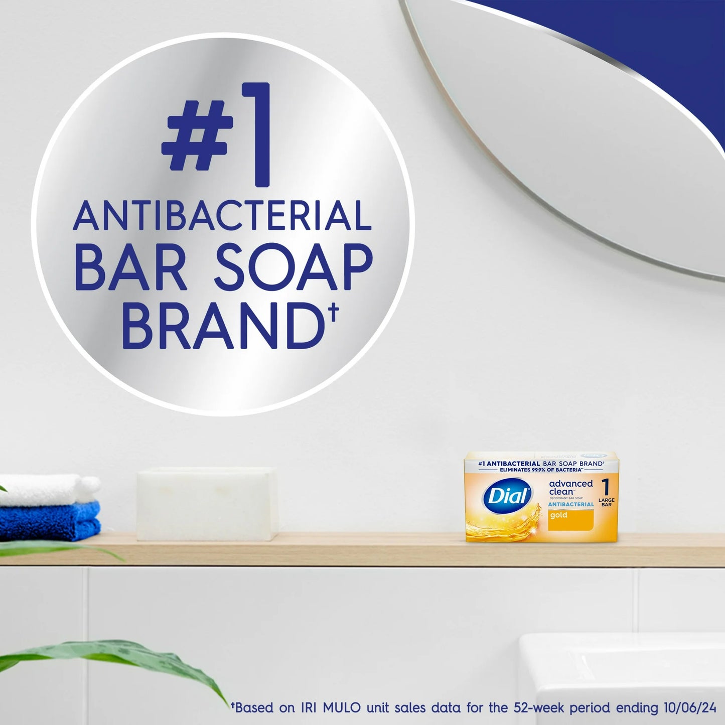 Dial Antibacterial Deodorant Bar Soap – Gold – 113 g