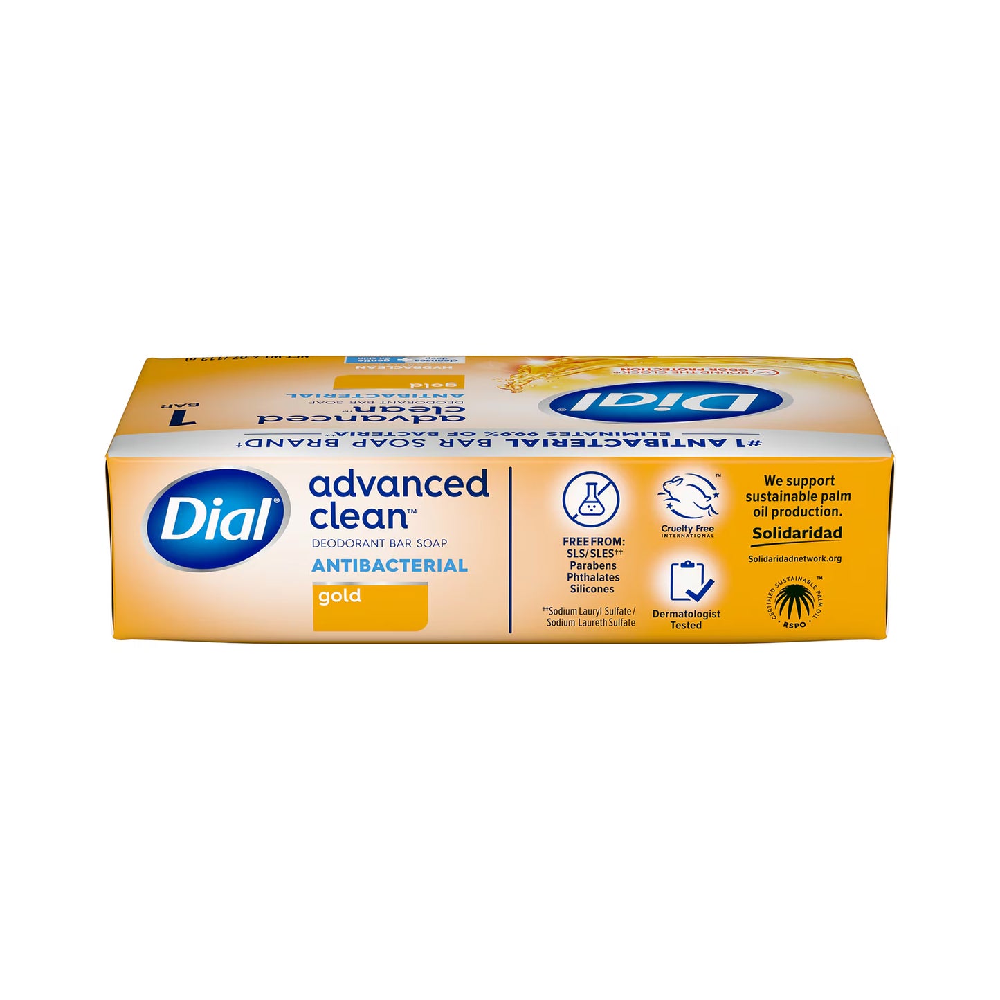 Dial Antibacterial Deodorant Bar Soap – Gold – 113 g