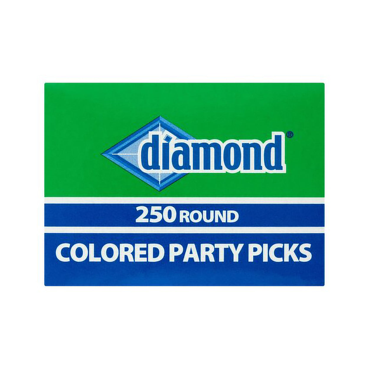 Diamond Colored Round Party Picks – 250 ct