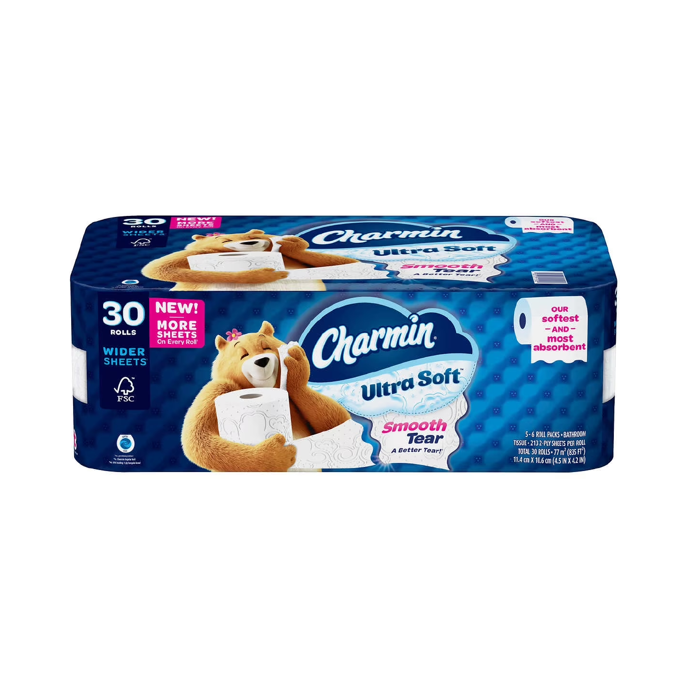 Charmin Ultra Soft 2-ply Bath Tissue – 213 sheets, 30 ct