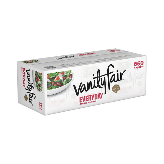 Vanity Fair Everyday 2-Ply White Napkins – 660 ct