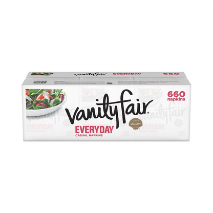 Vanity Fair Everyday 2-Ply White Napkins – 660 ct