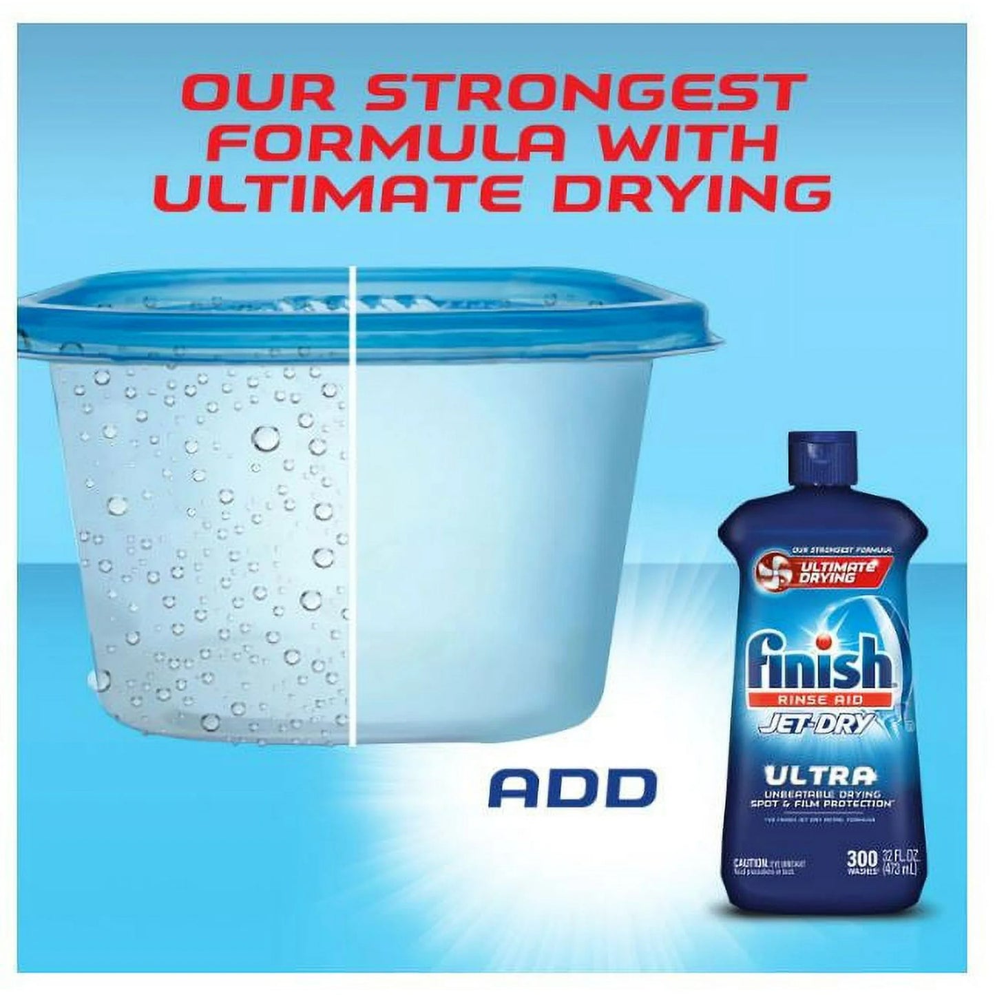 Finish Jet-Dry Ultra Rinse Aid Dishwasher Rinse Agent – 946 mL