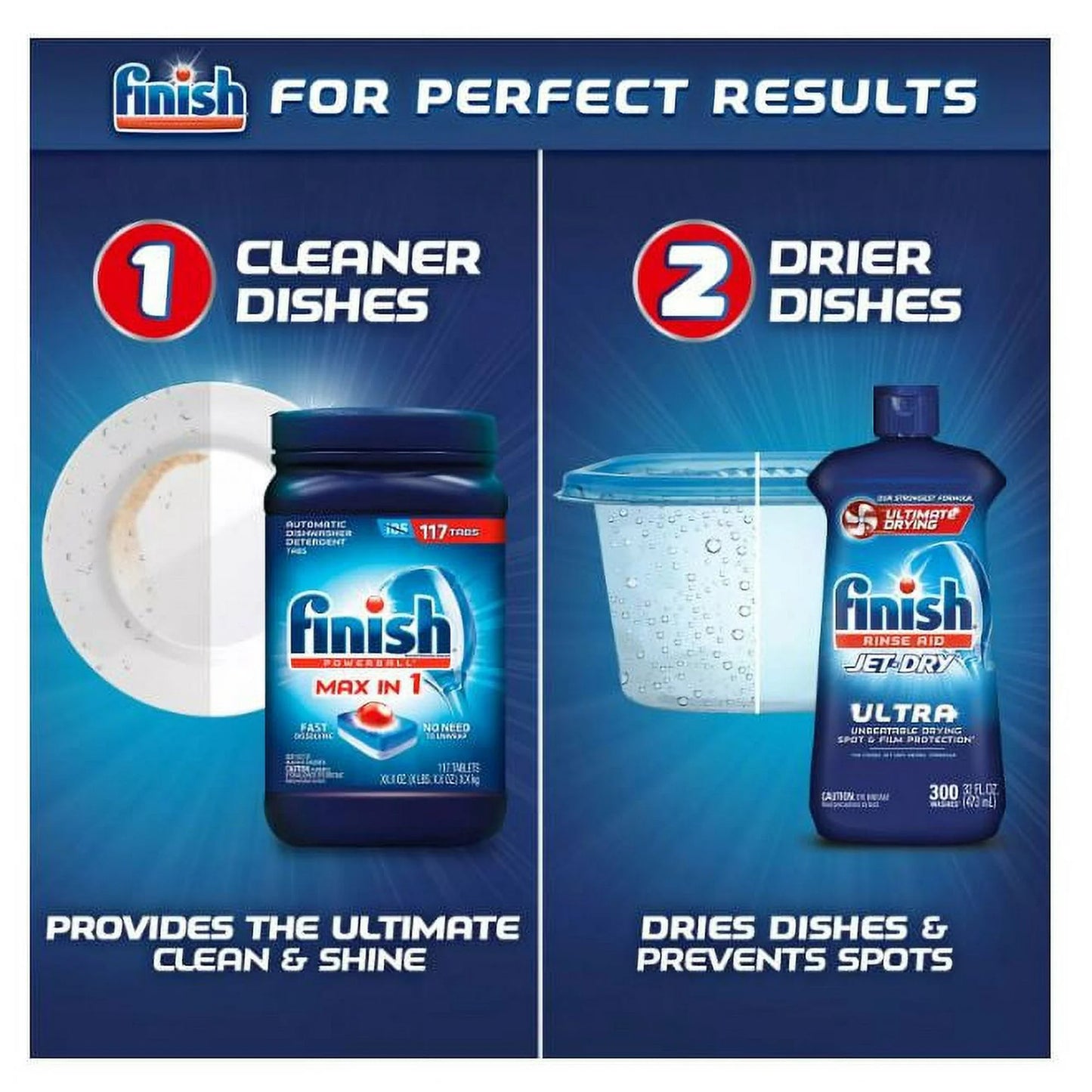 Finish Jet-Dry Ultra Rinse Aid Dishwasher Rinse Agent – 946 mL