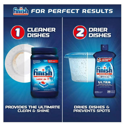 Finish Jet-Dry Ultra Rinse Aid Dishwasher Rinse Agent – 946 mL