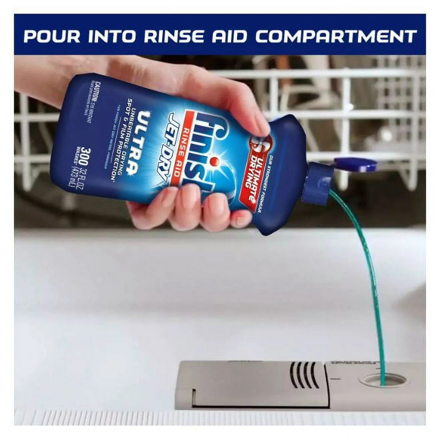 Finish Jet-Dry Ultra Rinse Aid Dishwasher Rinse Agent – 946 mL