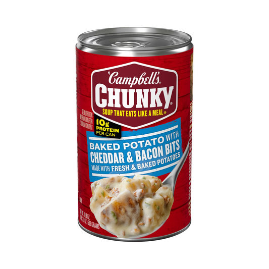 Campbell’s Chunky Soup, Baked Potato with Cheddar and Bacon Bits Soup – 533 g