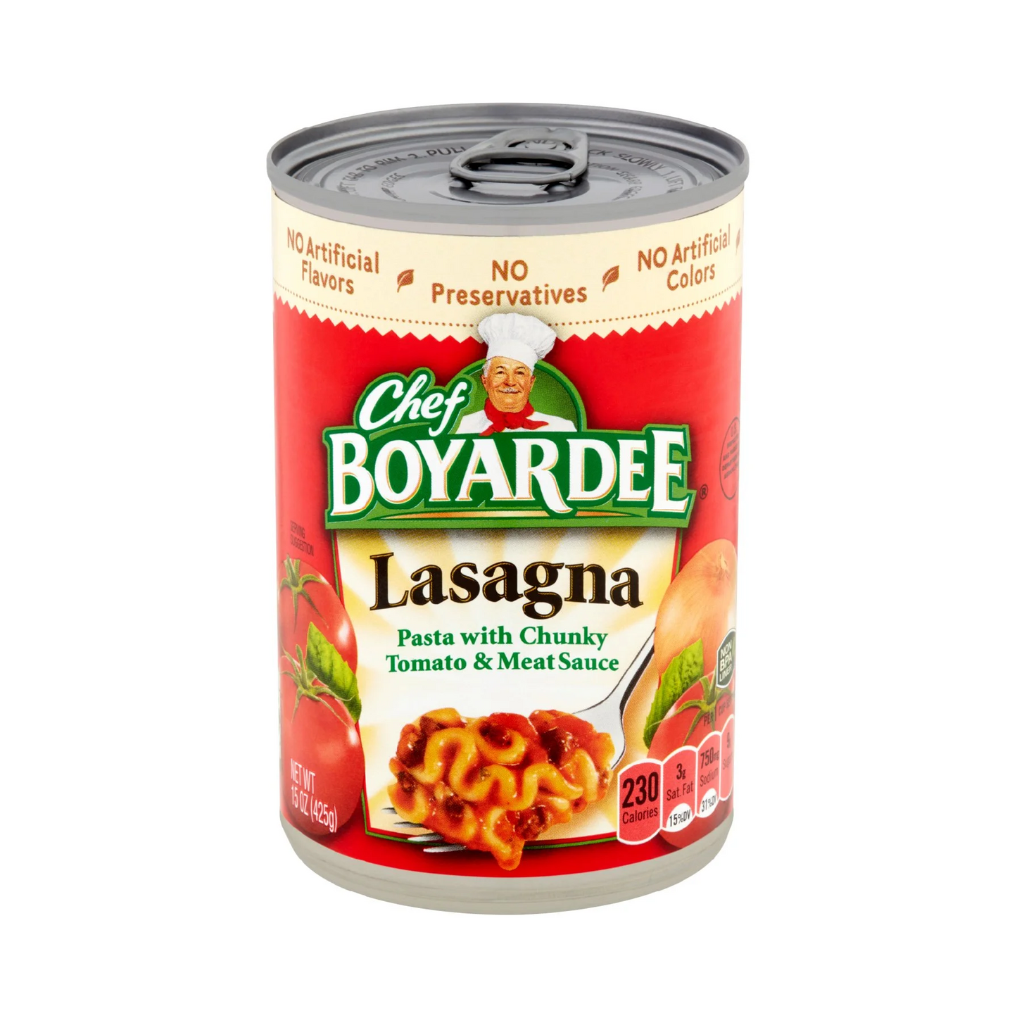 Chef Boyardee Lasagna Pasta With Chunky Tomato & Meat Sauce – 425 g