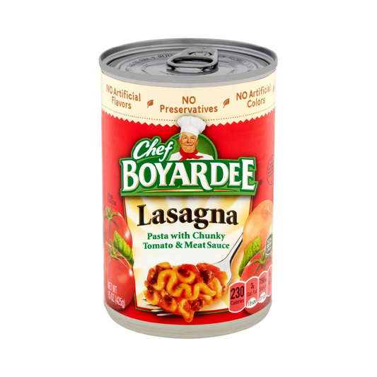 Chef Boyardee Lasagna Pasta With Chunky Tomato & Meat Sauce – 425 g