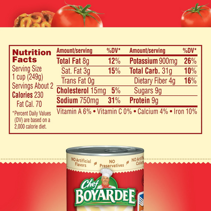 Chef Boyardee Lasagna Pasta With Chunky Tomato & Meat Sauce – 425 g
