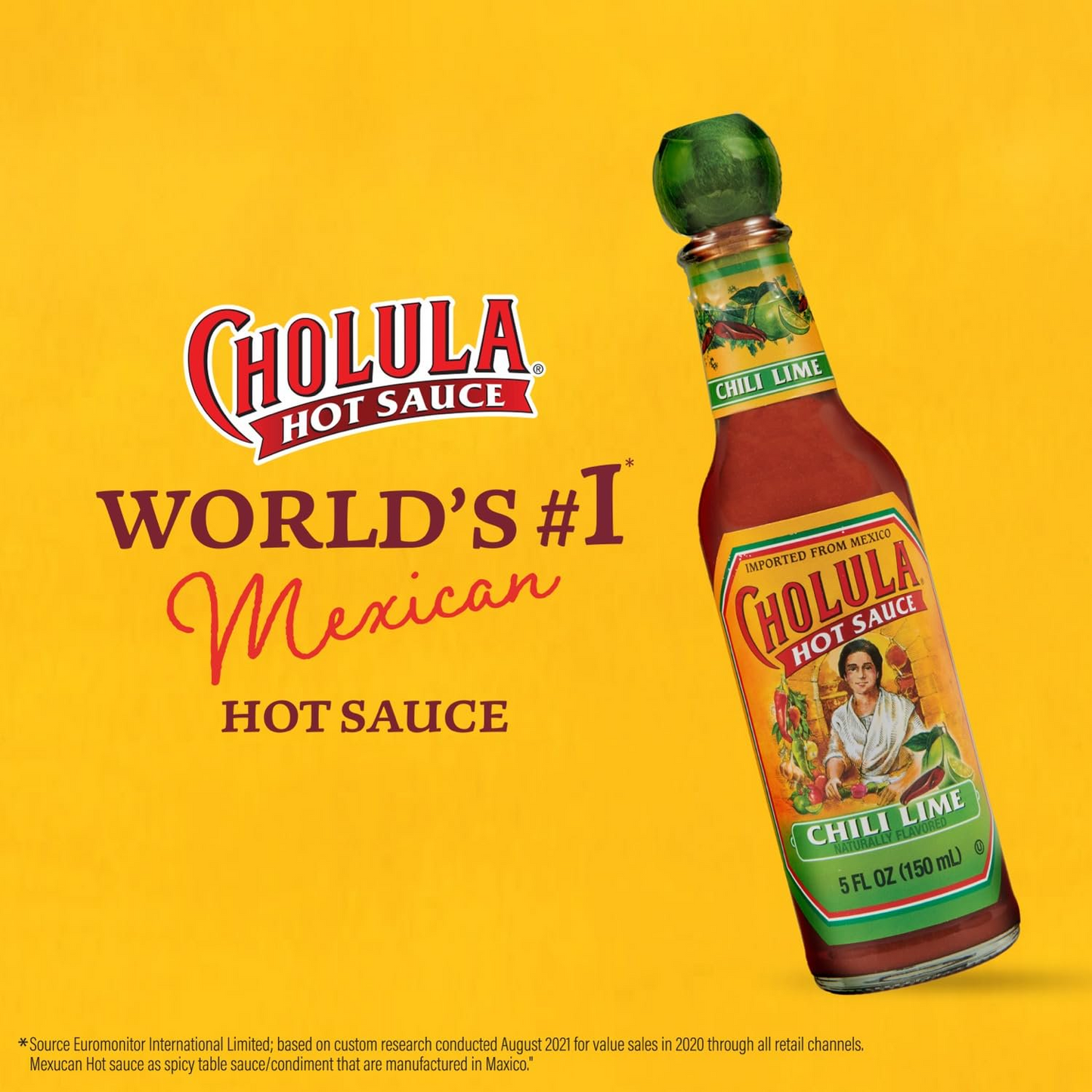 Cholula Chili Lime Hot Sauce – 150 mL