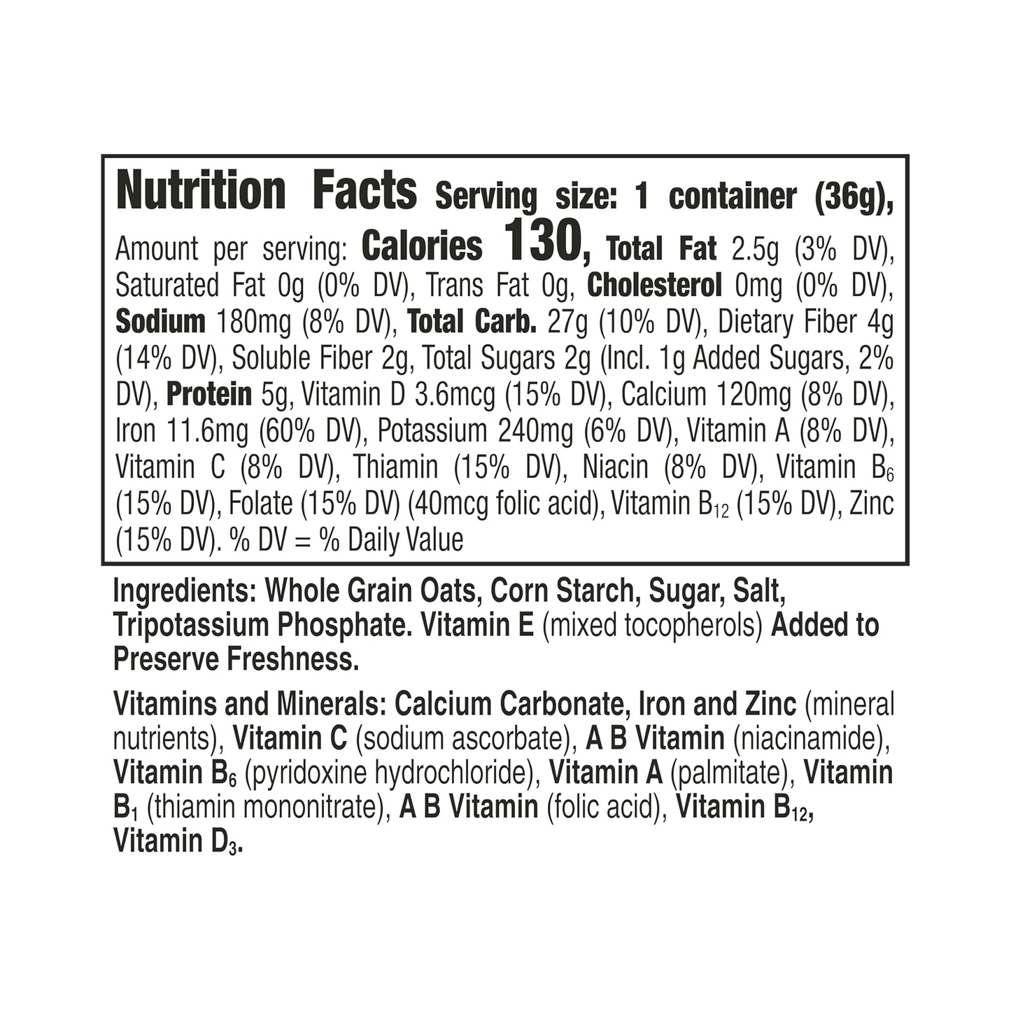 General Mills Cheerios Breakfast Cereal Cup – 36 g