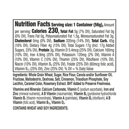 General Mills Cinnamon Toast Crunch Breakfast Cereal Cup – 56 g