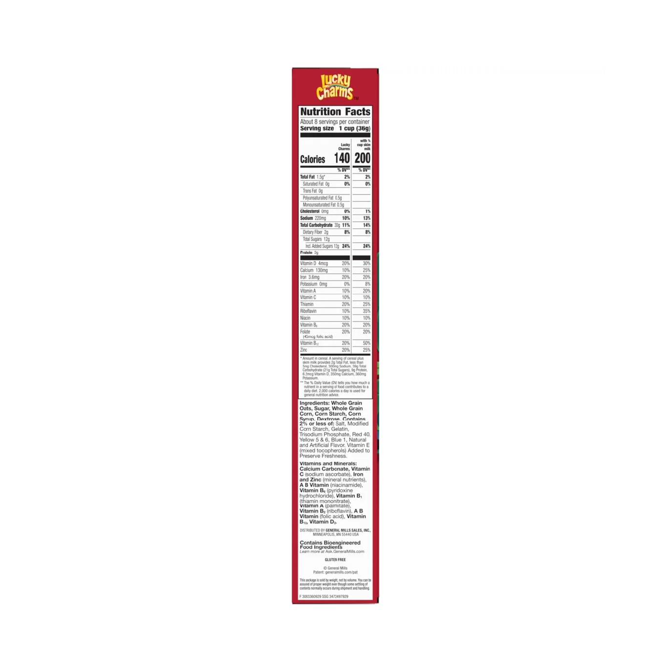 General Mills Lucky Charms Breakfast Cereal with Marshmallows – 297 g