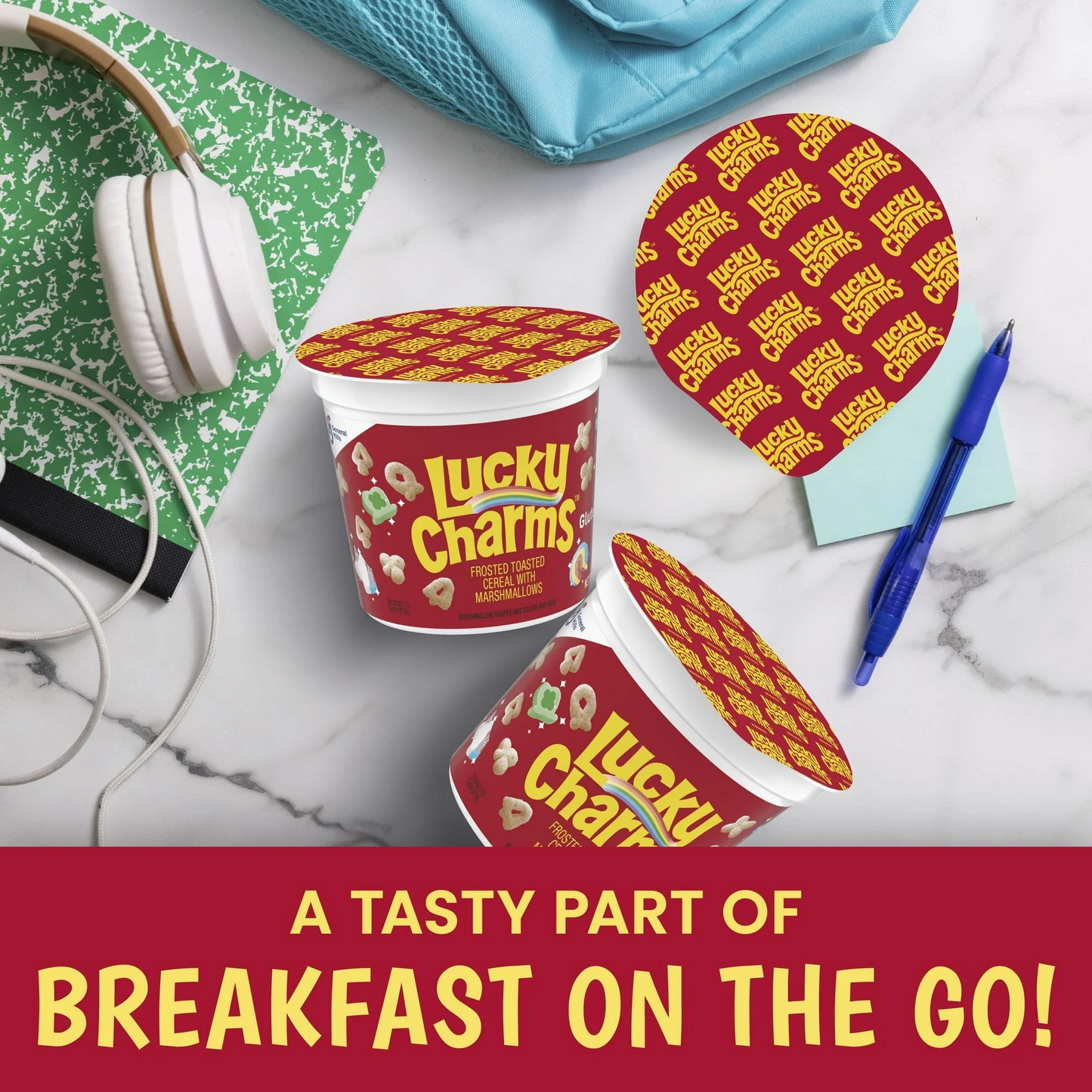 General Mills Lucky Charms Cereal Cup with Marshmallows – 48 g