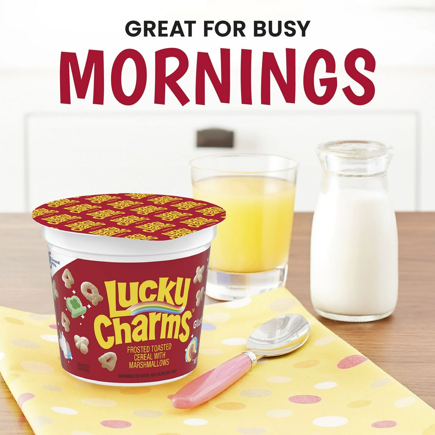 General Mills Lucky Charms Cereal Cup with Marshmallows – 48 g