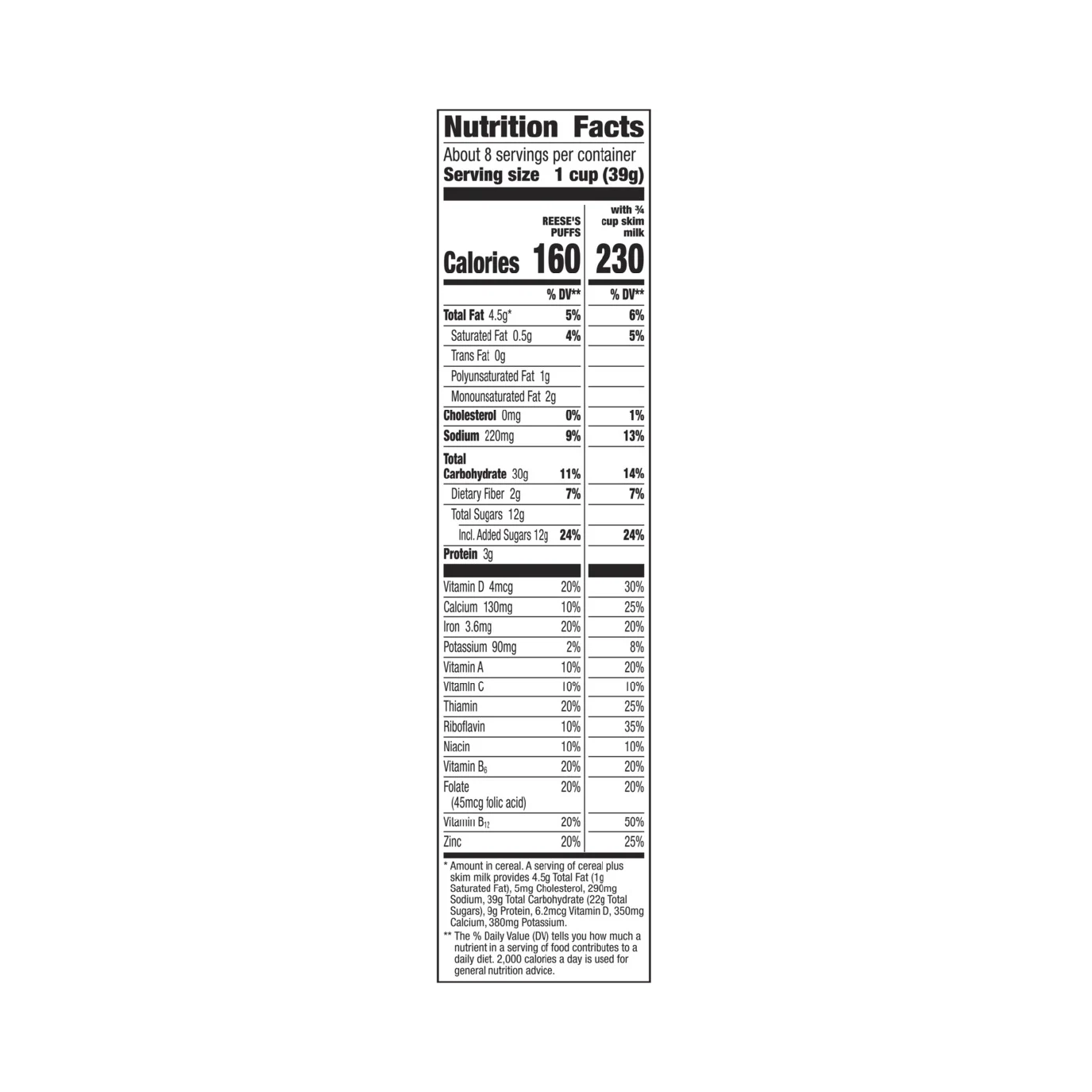 General Mills Reese's Puffs Breakfast Cereal – 326 g