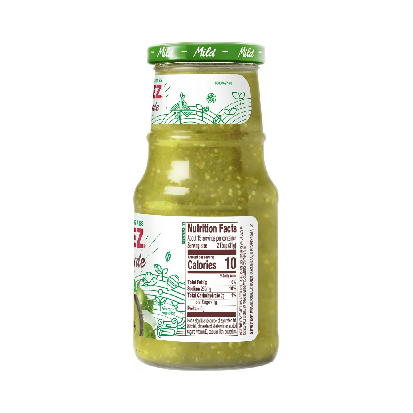 HERDEZ Salsa Verde Mild, Tortilla Chip Dip – 454 g
