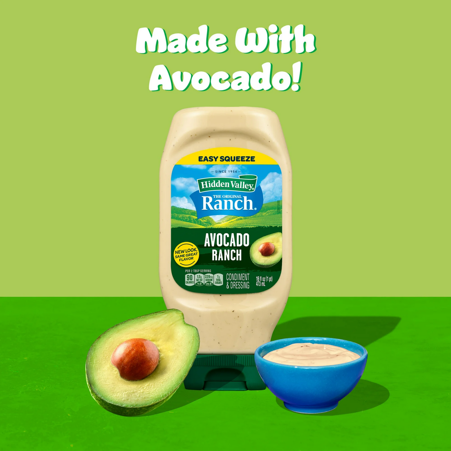 Hidden Valley Avocado Ranch Salad Dressing & Topping – 473 mL