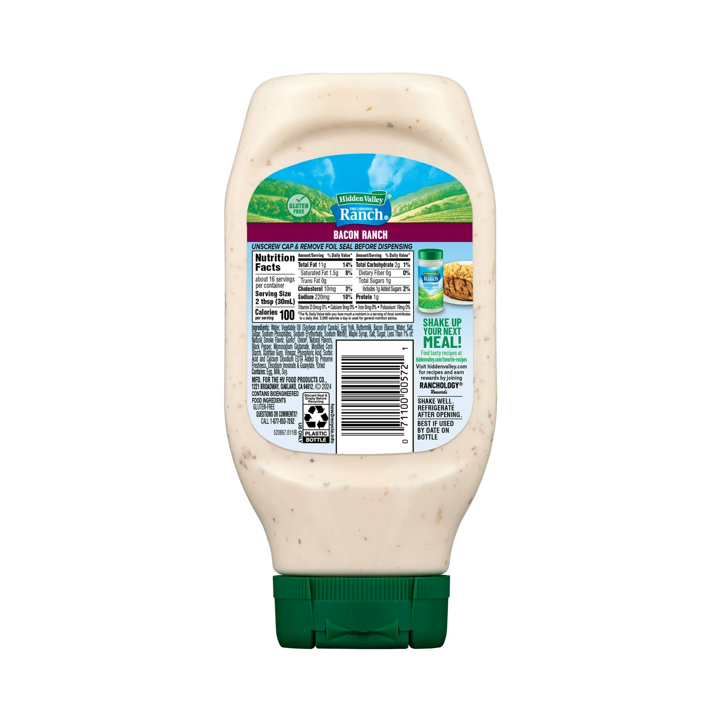 Hidden Valley Bacon Ranch Salad Dressing & Topping – 473 mL