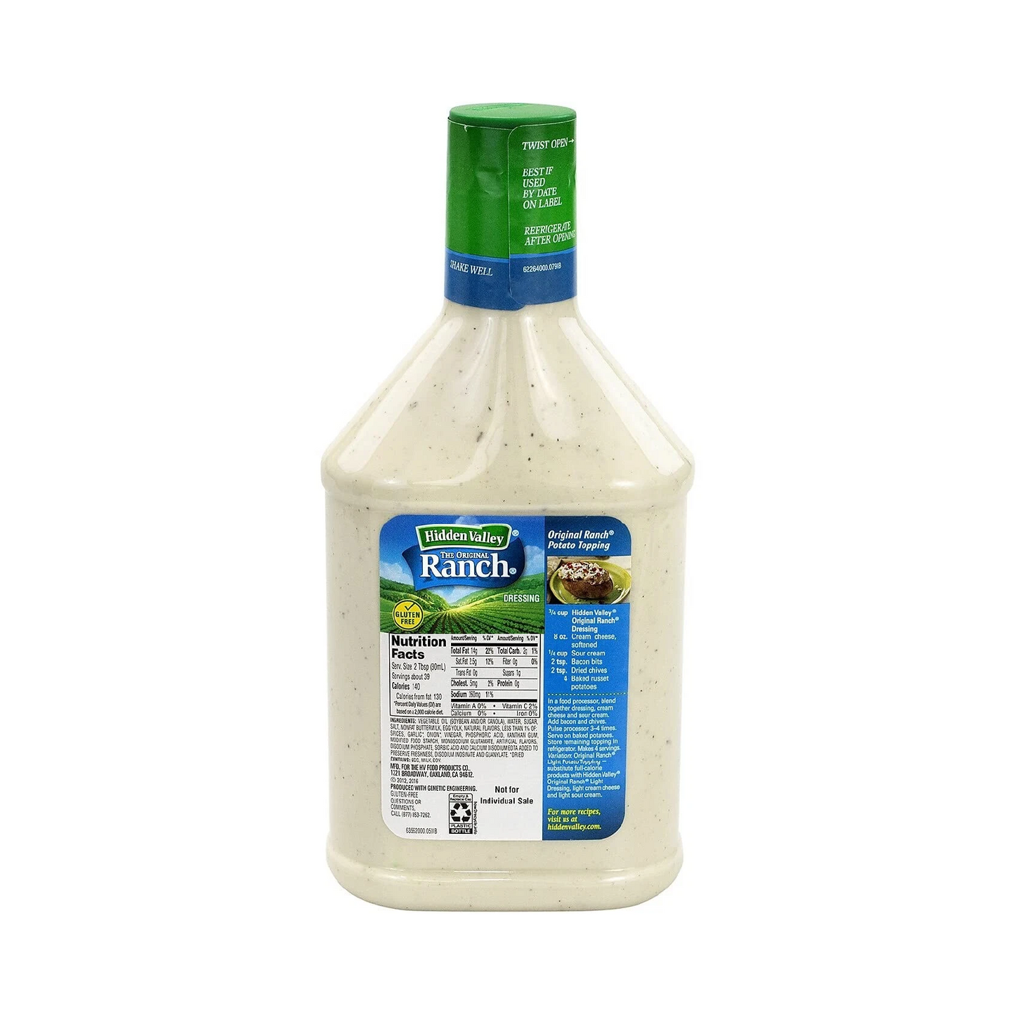 Hidden Valley Original Ranch Salad Dressing & Topping – 1.18L