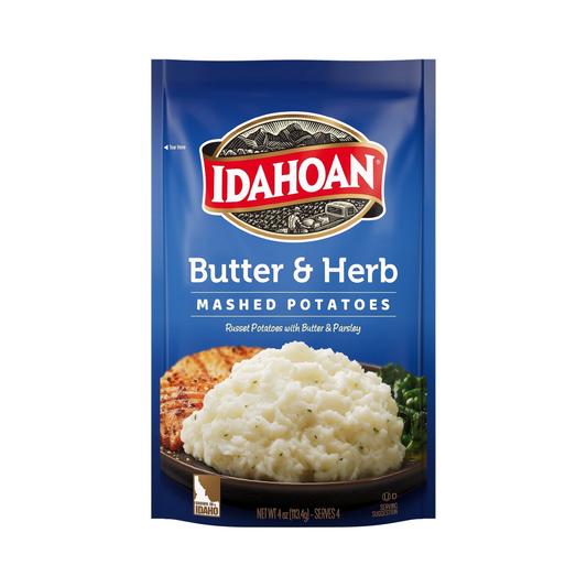 Idahoan Butter & Herb Mashed Potatoes – 113.4 g