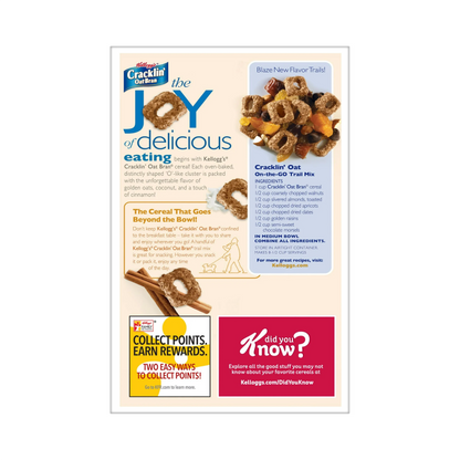 Kellogg's Cracklin' Oat Bran Breakfast Cereal – 467 g