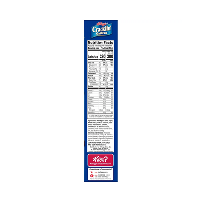 Kellogg's Cracklin' Oat Bran Breakfast Cereal – 467 g
