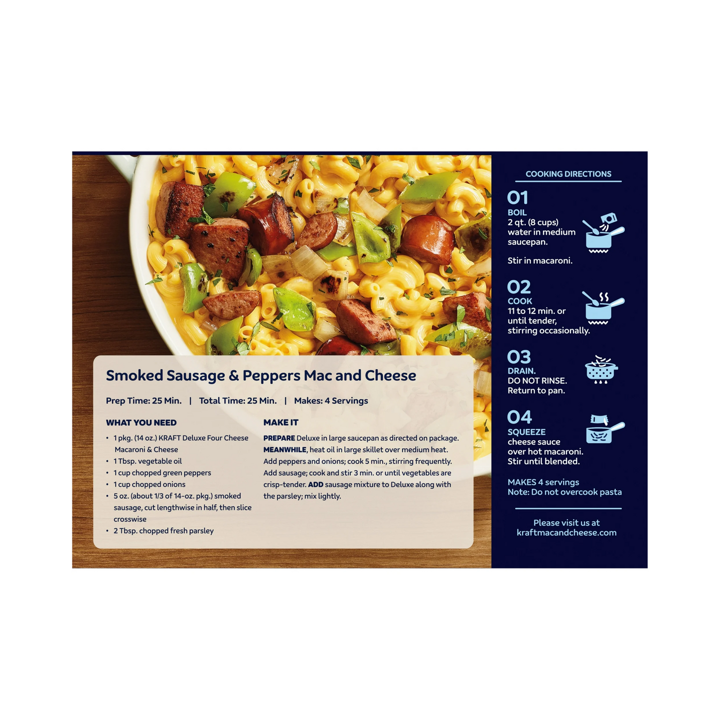 Kraft Deluxe Four Cheese Mac N Cheese Dinner – 397 g